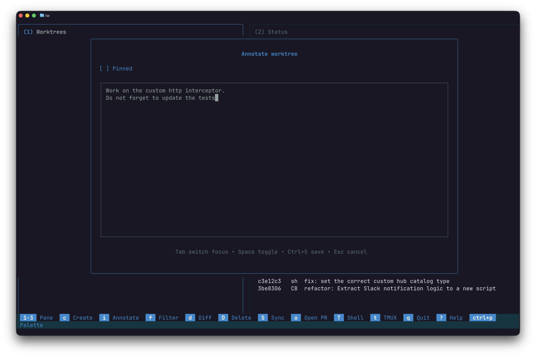 Add notes to worktrees screenshot